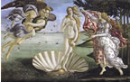 Birth of Venus, 1484, Galleria degli Uffizi, Florence